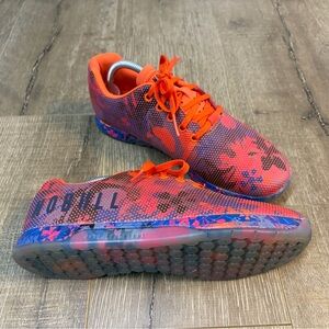 NOBULL Orange and Blue Floral Outwork Trainer M 9.5 / W 11